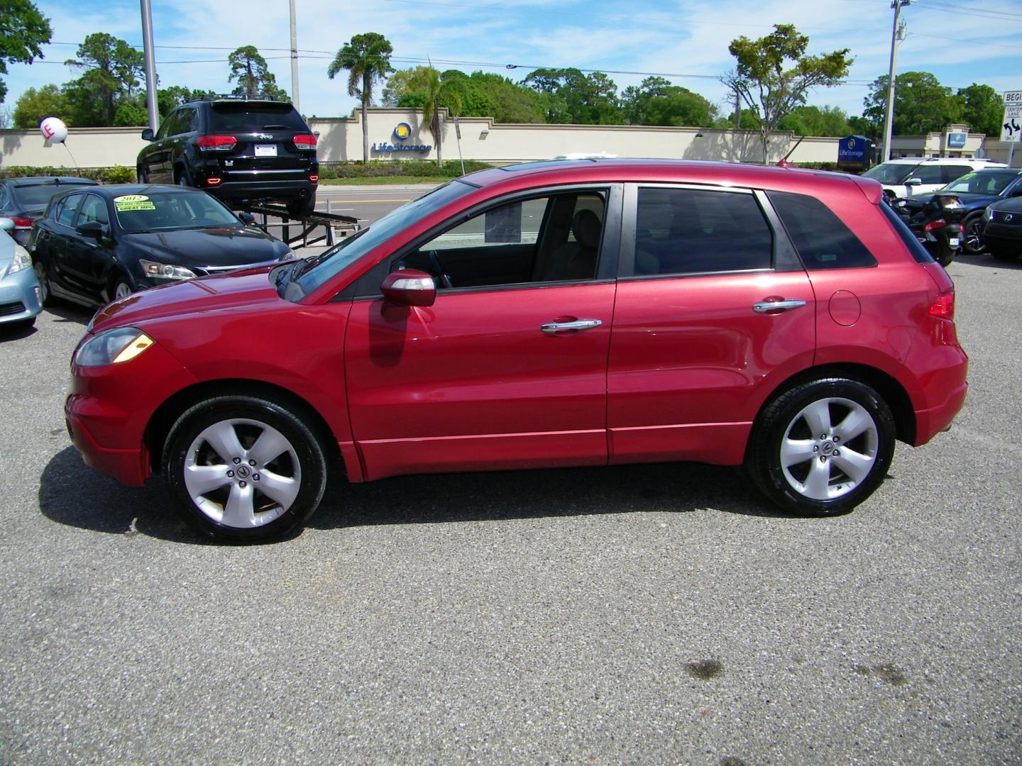 2008 Red /Gray Acura RDX 5-Spd AT (5J8TB18228A) with an 2.3L L4 DOHC 16V engine, 5-Speed Automatic Overdrive transmission, located at 4000 Bee Ridge Road, Sarasota, FL, 34233, (941) 926-0300, 27.298664, -82.489151 - Photo#1